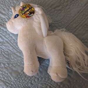 Neopets White Uni Plush with Tags. Limited Too.